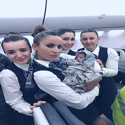 Turkish Airlines Cabin Crew Deliver Baby Girl Mid-Flight